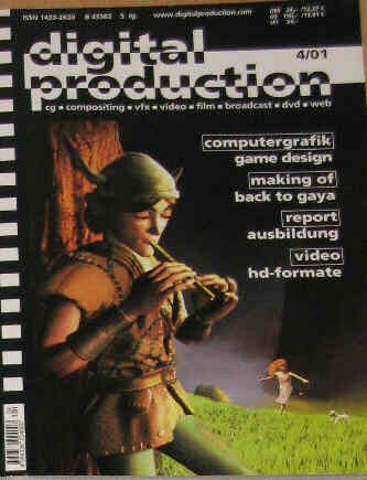 DIGITAL PRODUCTION magazine side cover July/August 2001