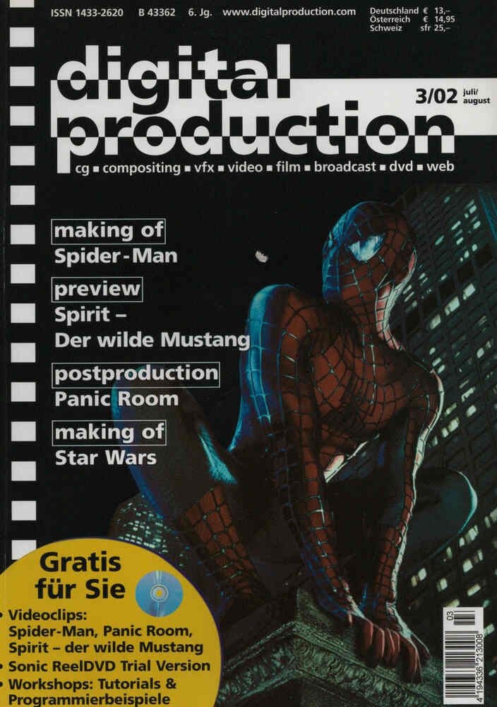DIGITAL PRODUCTION magazine side cover July/August 2002
