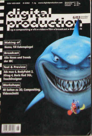 DIGITAL PRODUCTION magazine side cover November/December 2003