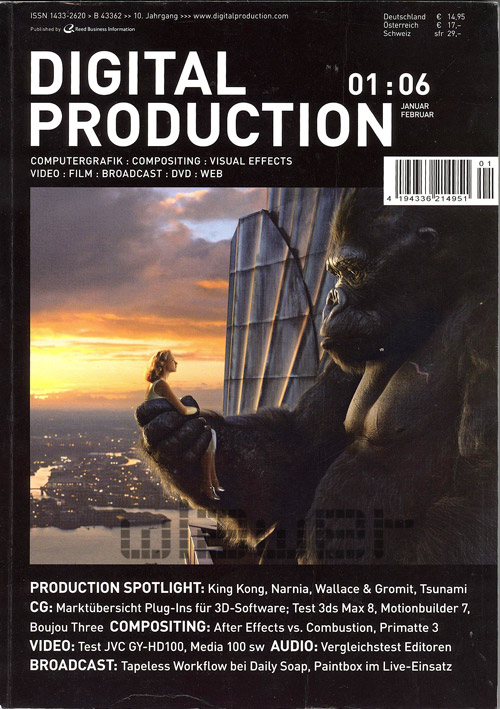DIGITAL PRODUCTION magazine side cover January/February 2006