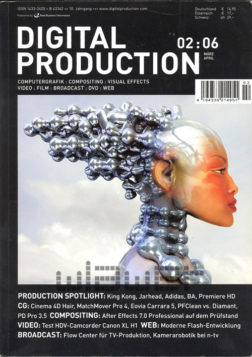DIGITAL PRODUCTION magazine side cover March/April 2006