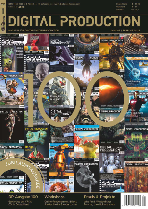 DIGITAL PRODUCTION magazine side cover January/February 2015