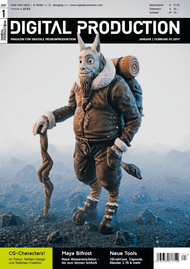 DIGITAL PRODUCTION magazine side cover January/February 2017