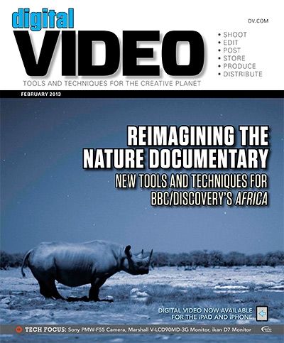 DIGITAL VIDEO magazine side cover February 2013
