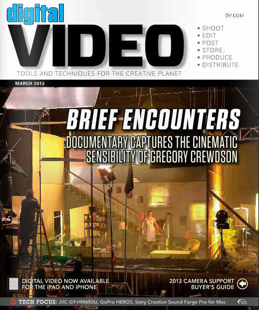 DIGITAL VIDEO magazine side cover March 2013