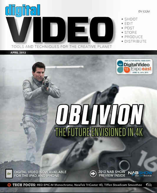 DIGITAL VIDEO magazine side cover April 2013