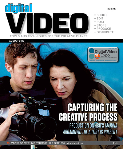 DIGITAL VIDEO magazine side cover August 2012