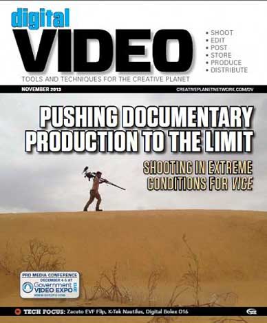DIGITAL VIDEO magazine side cover November 2013