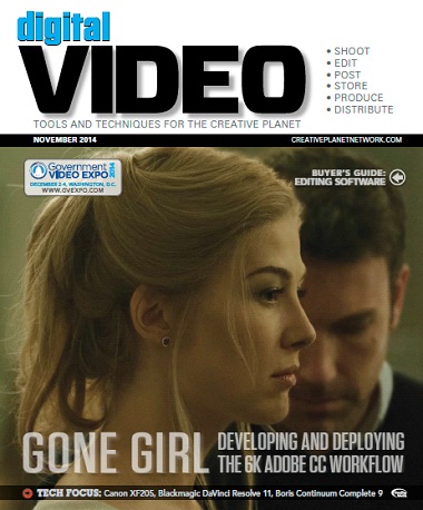DIGITAL VIDEO magazine side cover November 2014