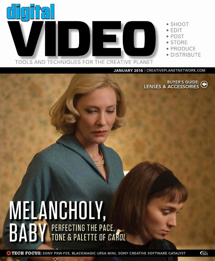 DIGITAL VIDEO magazine side cover January 2016