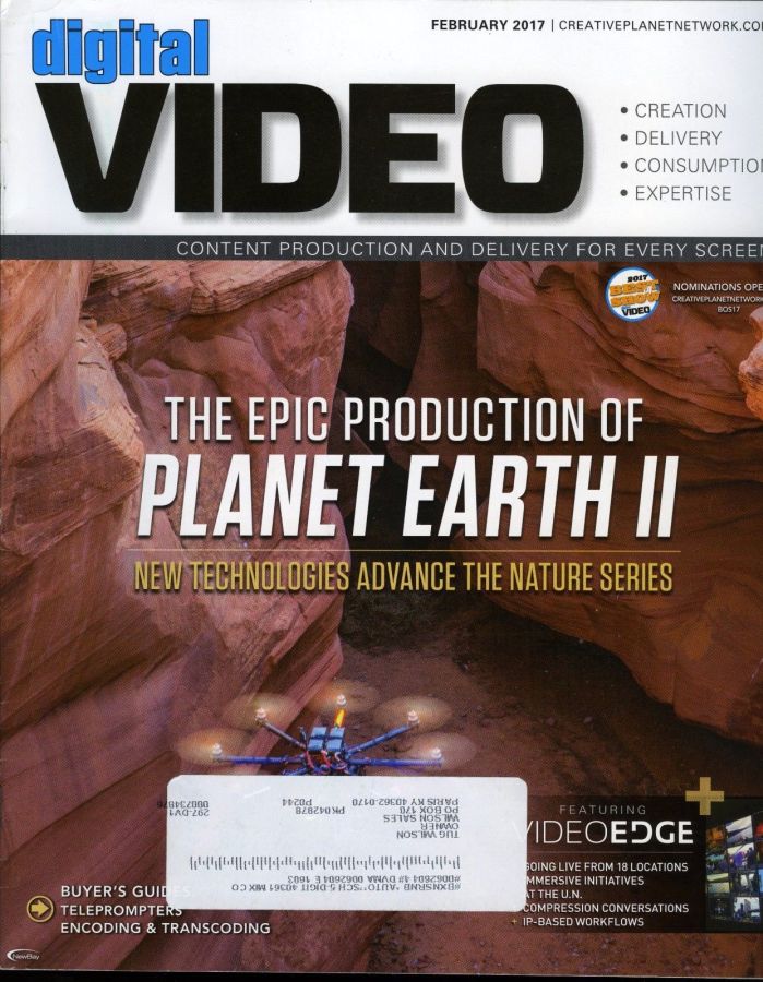 DIGITAL VIDEO magazine side cover  February 2017