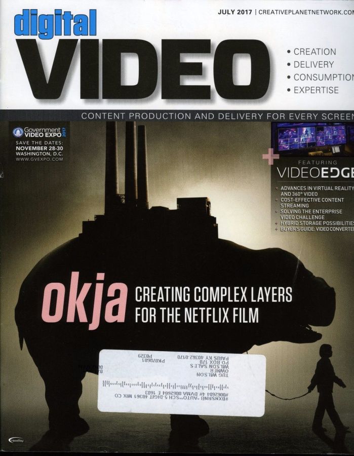DIGITAL VIDEO magazine side cover  July 2017