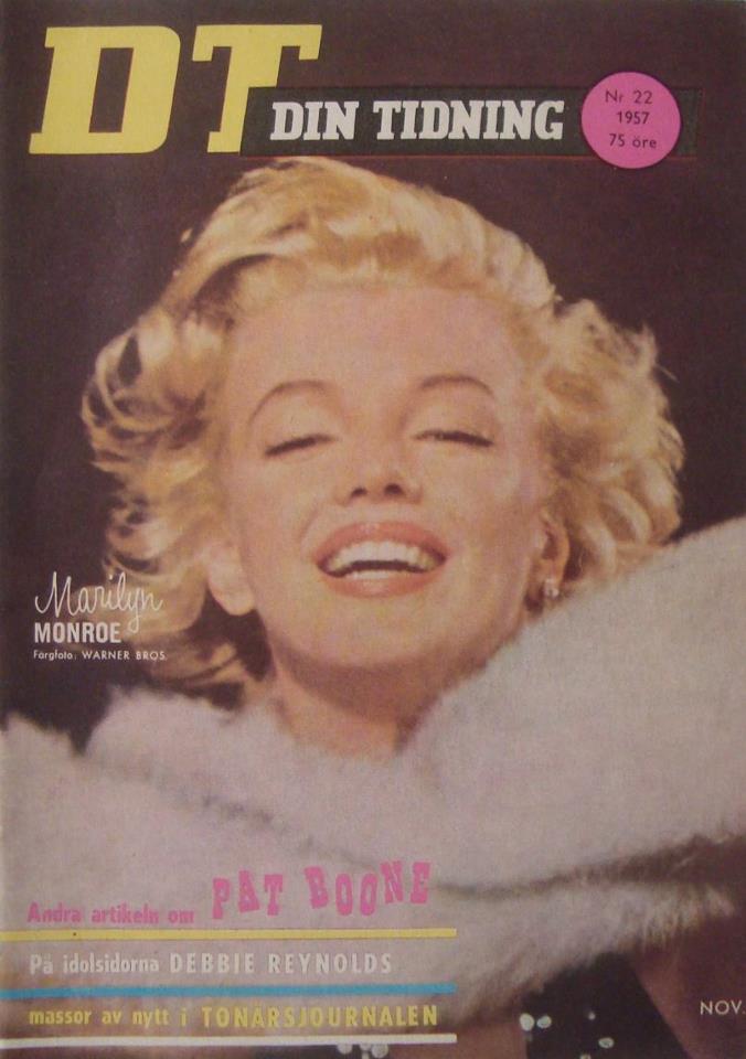 DIN TIDNING magazine side cover Issue 22 November 1957