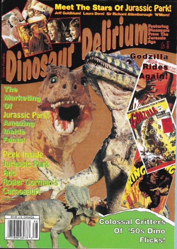 DINOSAUR DELIRIUM magazine side cover  1993