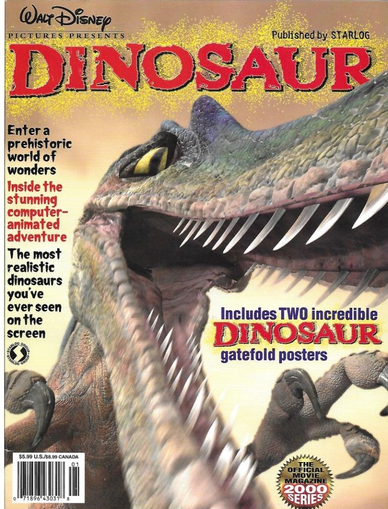 DINOSAUR (Starlog) magazine side cover   2000
