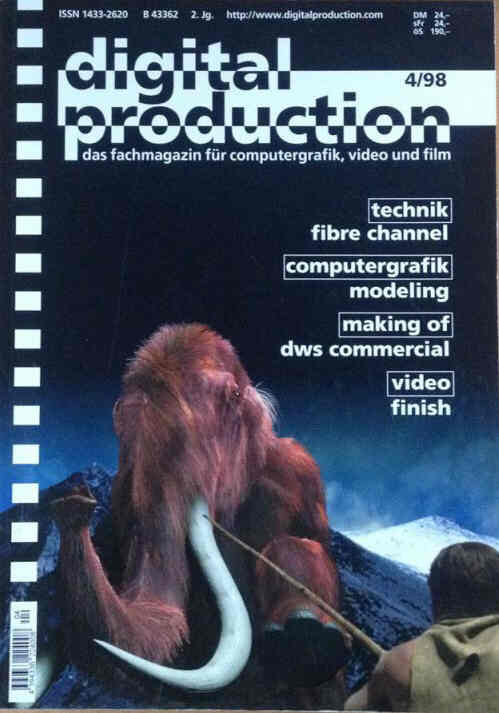 DIGITAL PRODUCTION magazine side cover Issue 4  July 1998