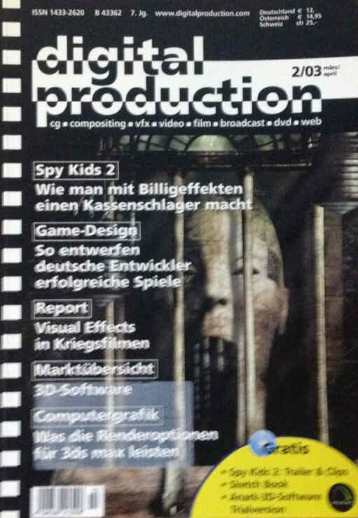 DIGITAL PRODUCTION magazine side cover Issue 2  March 2003