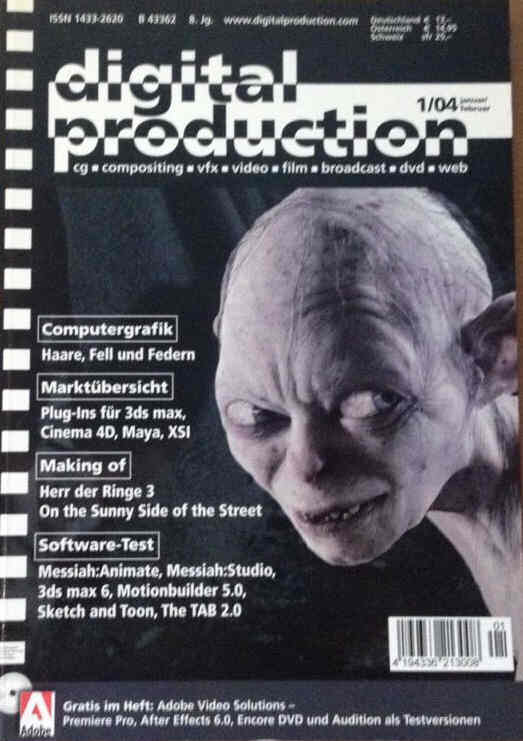 DIGITAL PRODUCTION magazine side cover Issue 1  January 2004