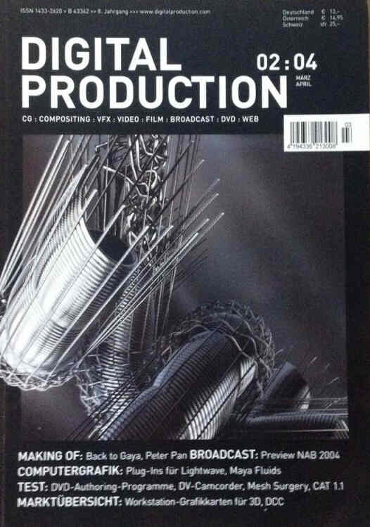 DIGITAL PRODUCTION magazine side cover Issue 2  March 2004