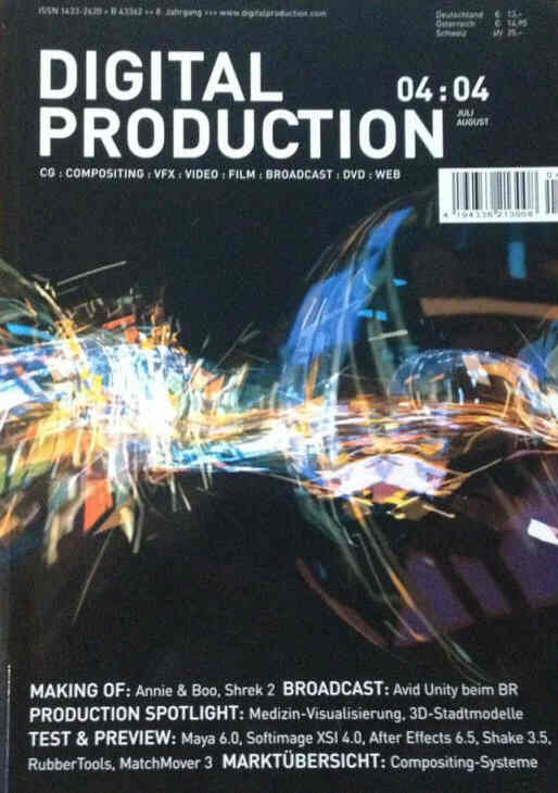 DIGITAL PRODUCTION magazine side cover Issue 4  July 2004