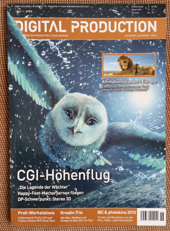 DIGITAL PRODUCTION magazine side cover Issue 6  November- December 2010