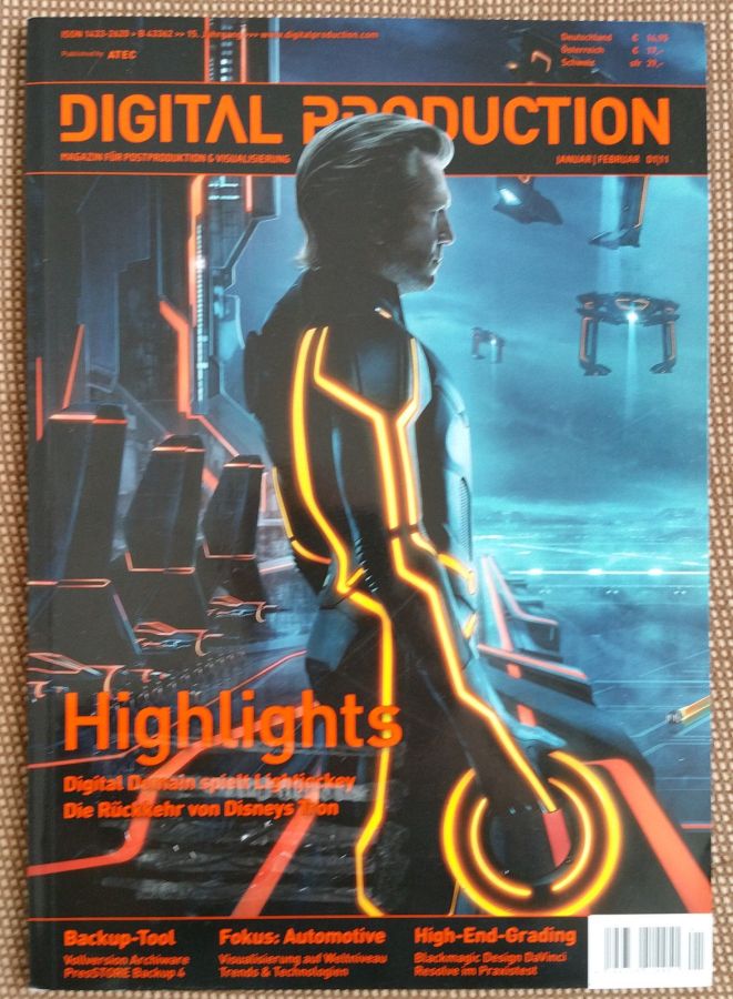 DIGITAL PRODUCTION magazine side cover Issue 1  January/February 2011
