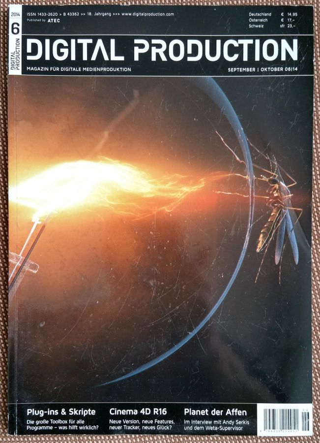 DIGITAL PRODUCTION magazine side cover Issue 6  September- October 2014