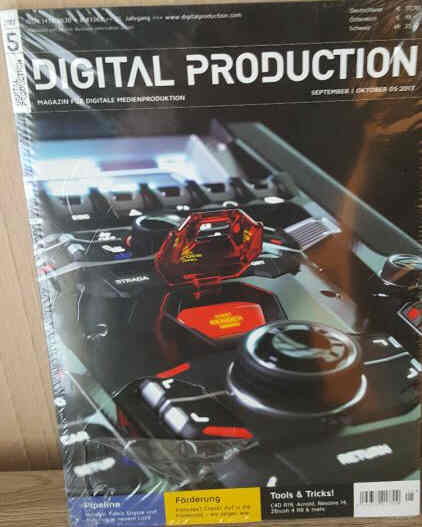 DIGITAL PRODUCTION magazine side cover Issue 5  September- October 2017