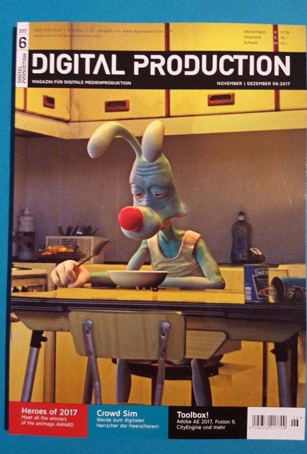 DIGITAL PRODUCTION magazine side cover Issue 6  November- December 2017