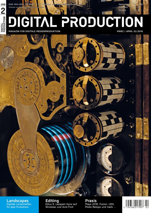 DIGITAL PRODUCTION magazine side cover  March/April 2018