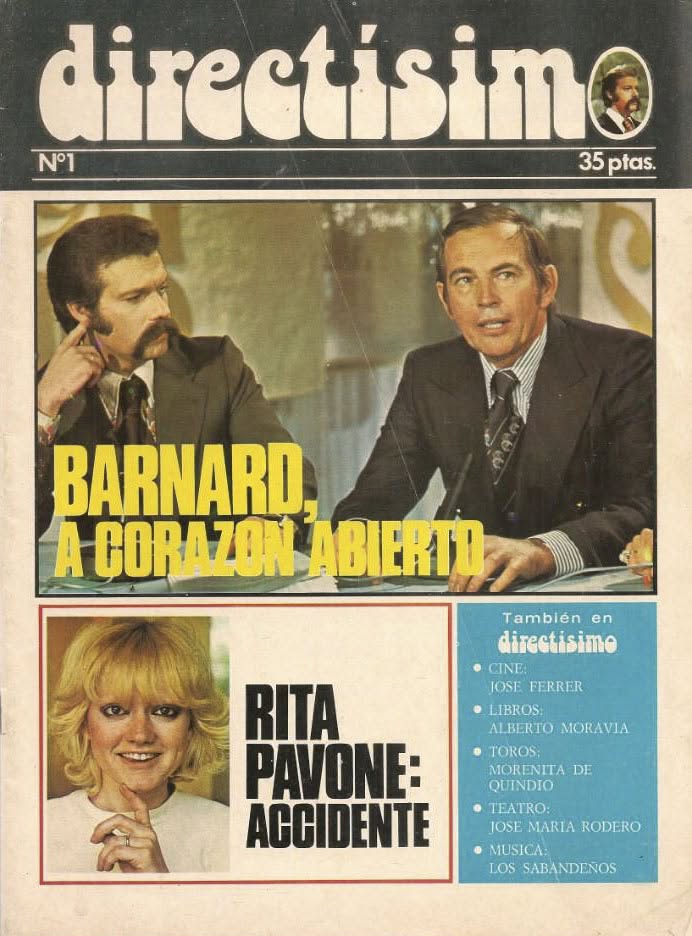 DIRECTISIMO magazine side cover Issue 1   1975