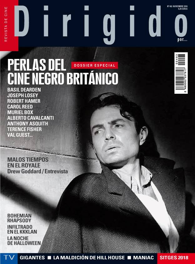 DIRIGIDO POR... magazine side cover Issue 493  November 2018