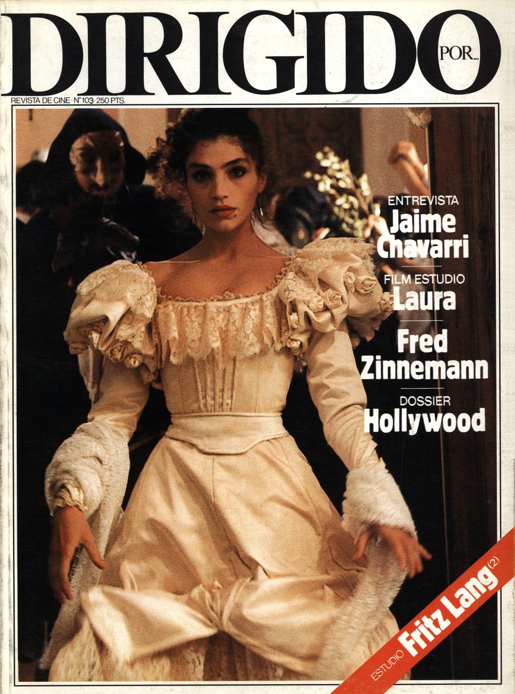 DIRIGIDO POR... magazine side cover Issue 103 April 1983