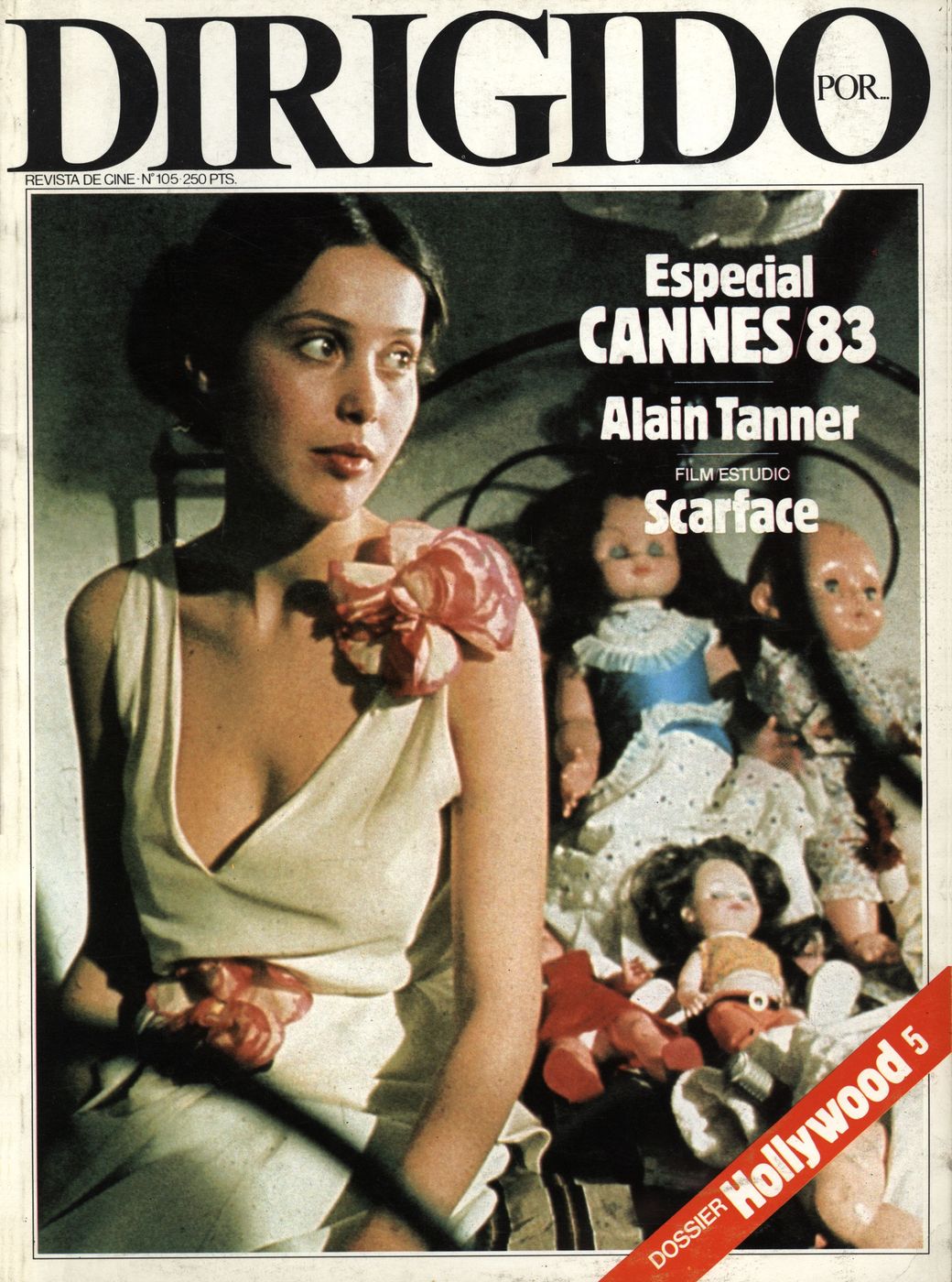 DIRIGIDO POR... magazine side cover Issue 105 June 1983