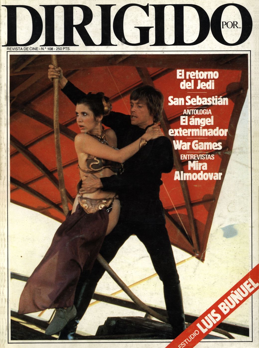 DIRIGIDO POR... magazine side cover Issue 108 October 1983