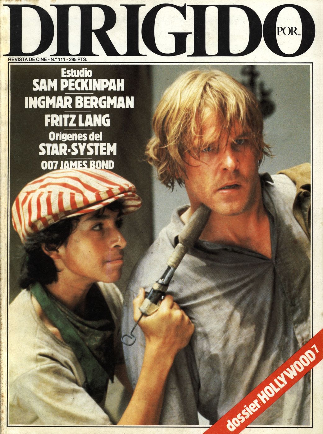 DIRIGIDO POR... magazine side cover Issue 111 January 1984