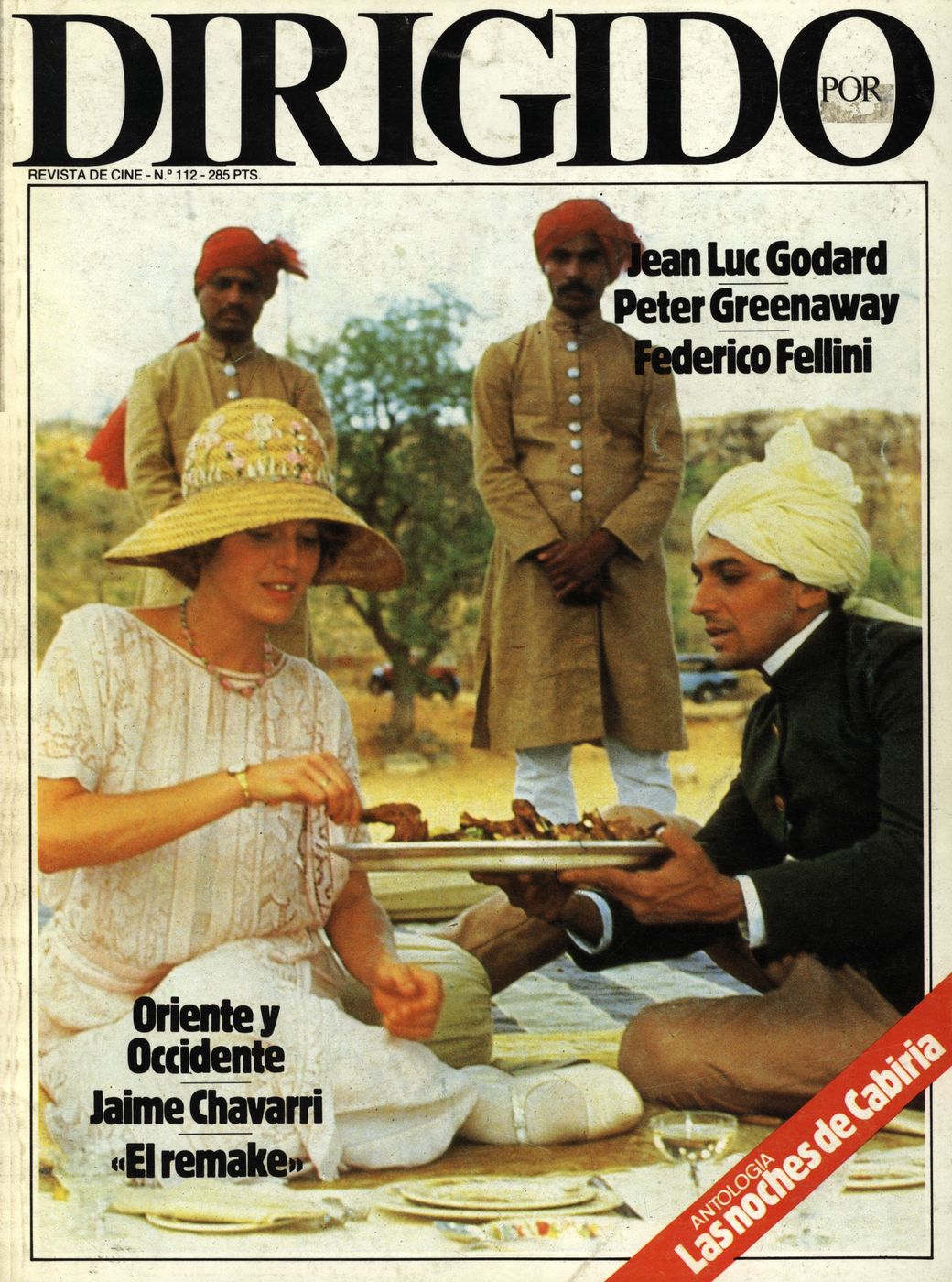 DIRIGIDO POR... magazine side cover Issue 112 February 1984