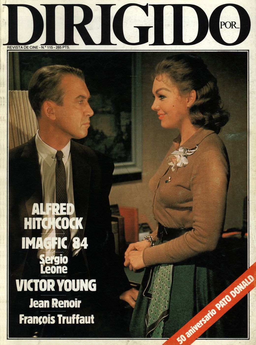 DIRIGIDO POR... magazine side cover Issue 115 May 1984
