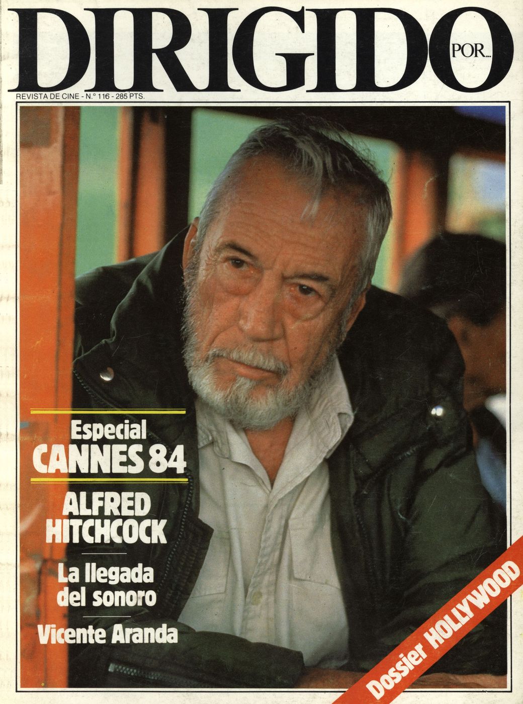 DIRIGIDO POR... magazine side cover Issue 116 June/July 1984