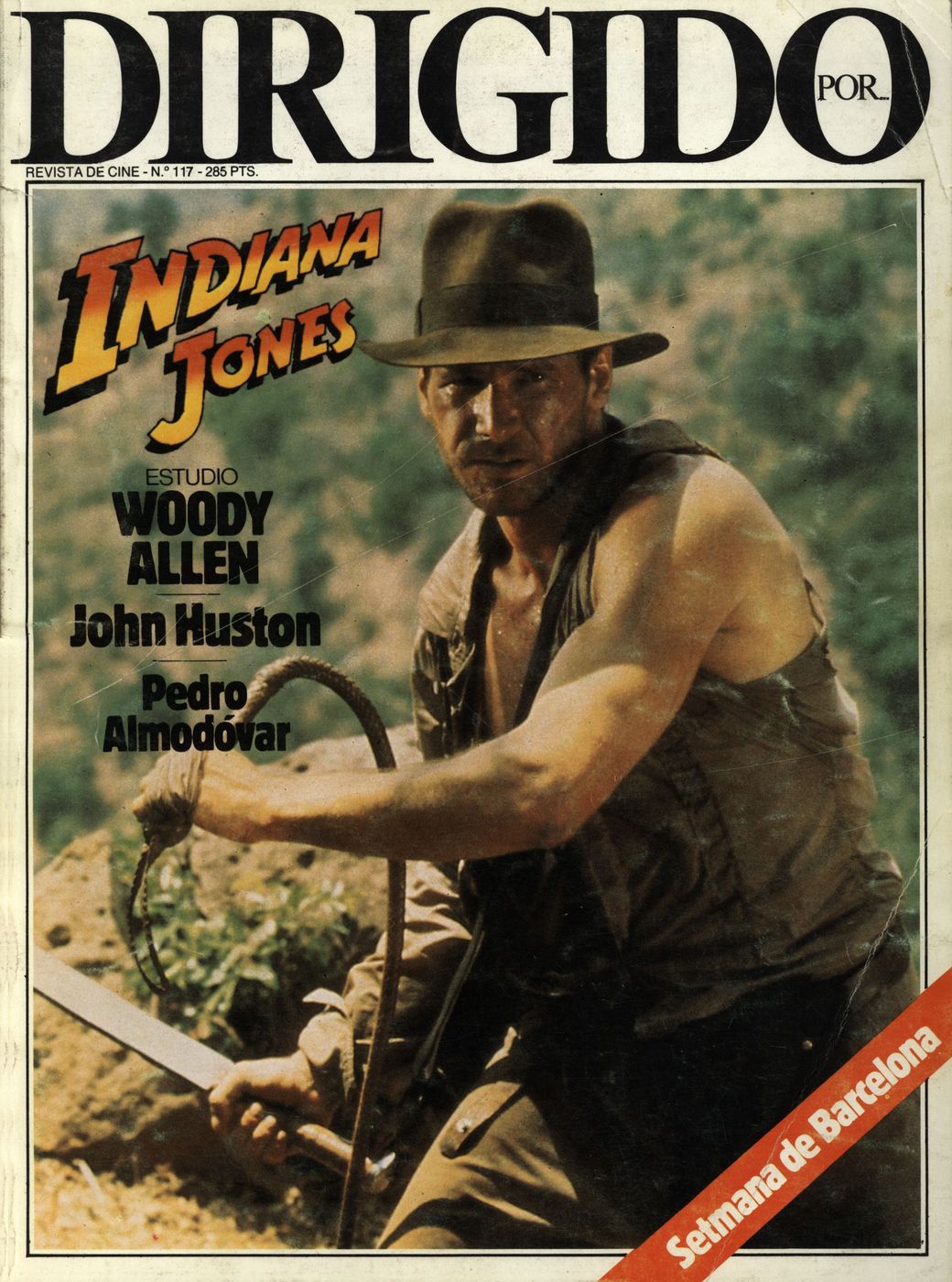 DIRIGIDO POR... magazine side cover Issue 117 August/September 1984