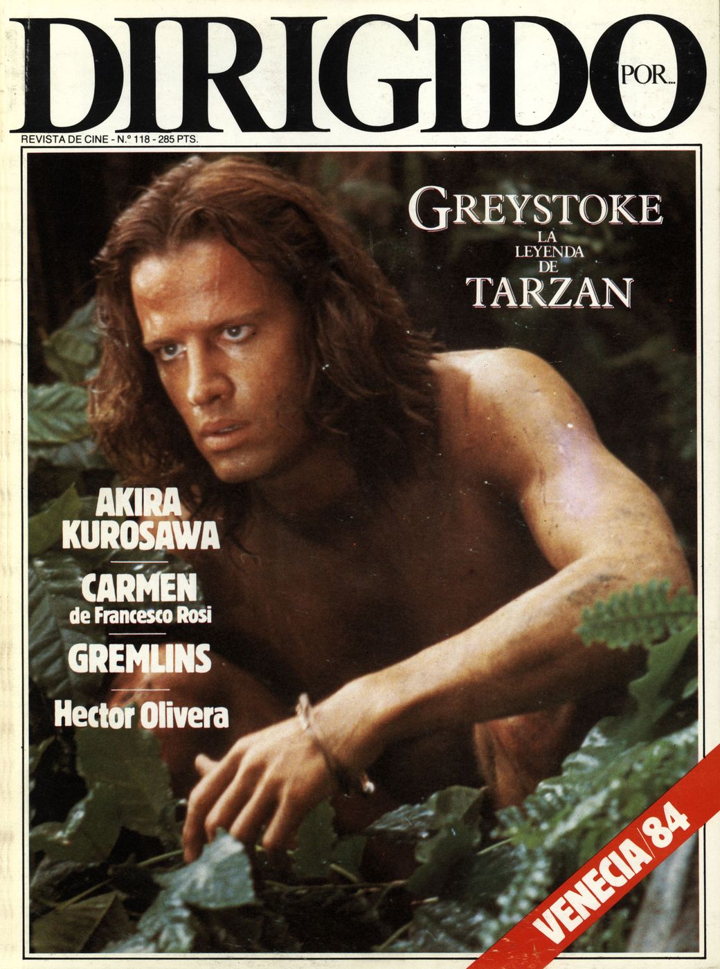 DIRIGIDO POR... magazine side cover Issue 118 October 1984