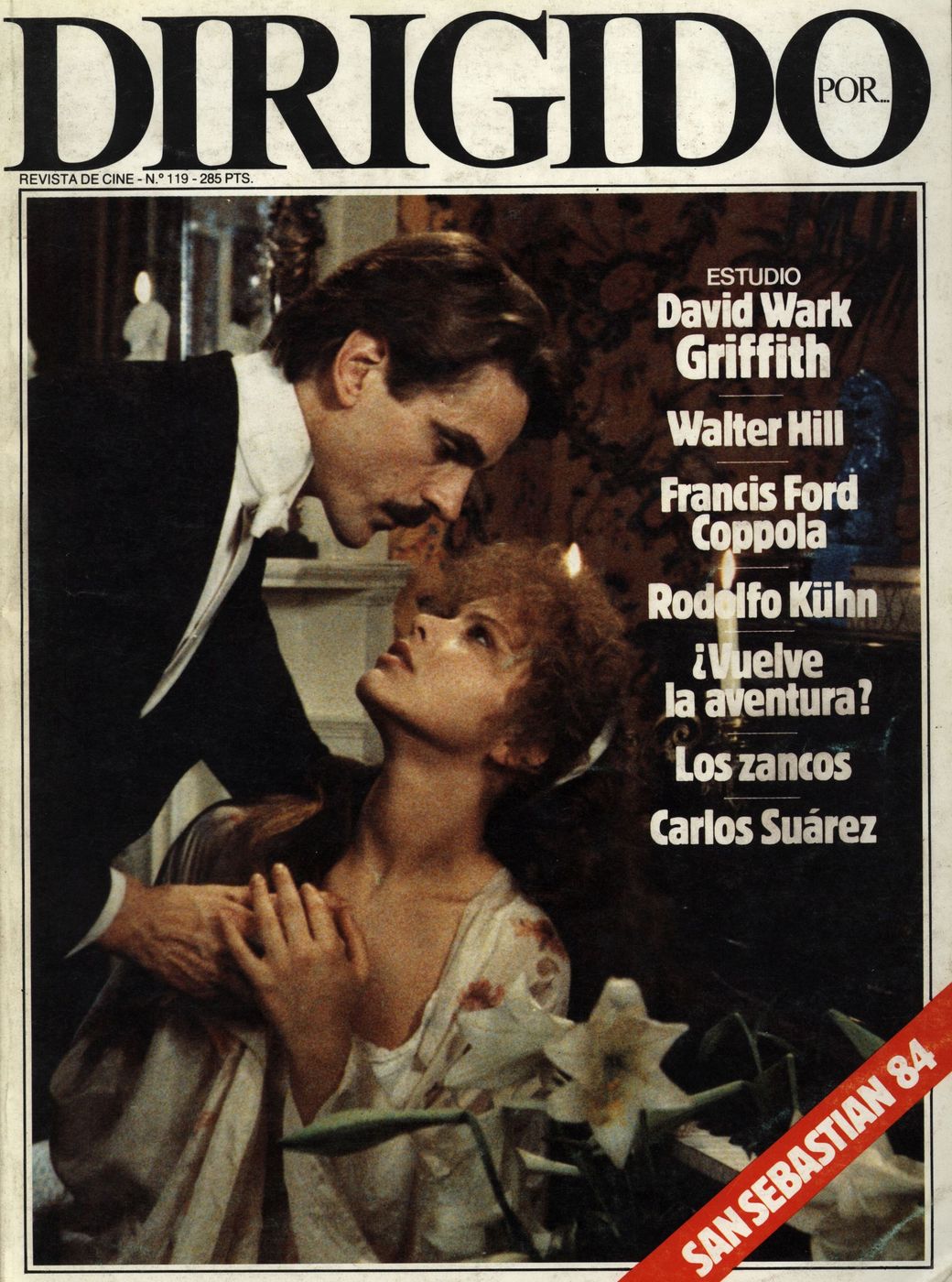 DIRIGIDO POR... magazine side cover Issue 119 November 1984