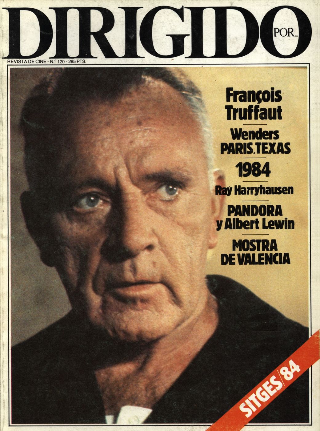 DIRIGIDO POR... magazine side cover Issue 120 December 1984