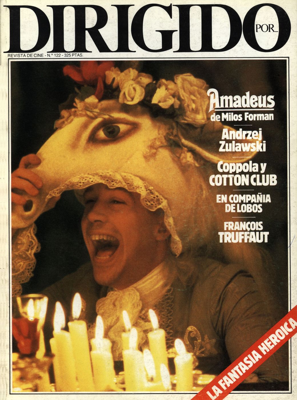 DIRIGIDO POR... magazine side cover Issue 122 February 1985