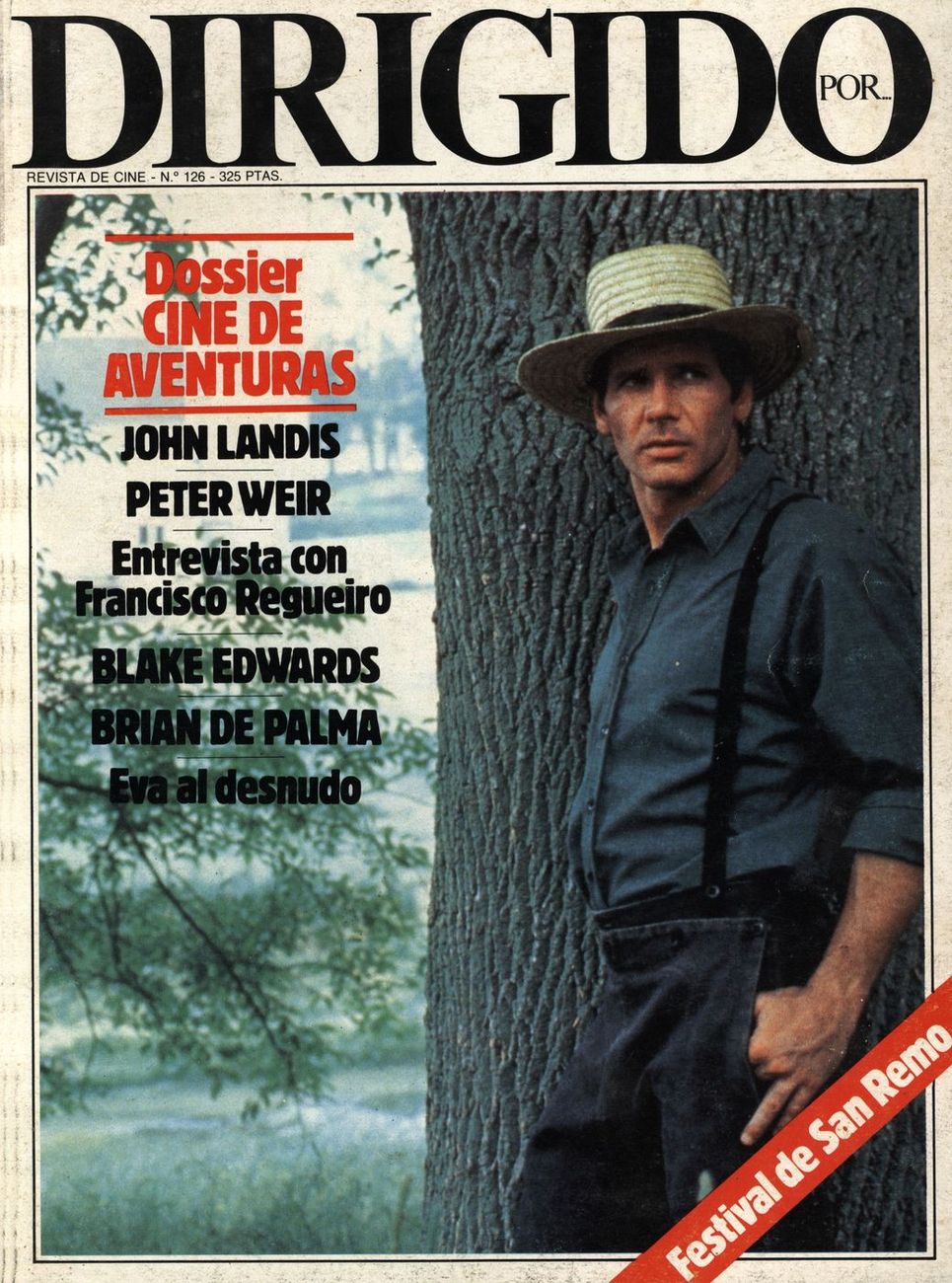 DIRIGIDO POR... magazine side cover Issue 126 June 1985