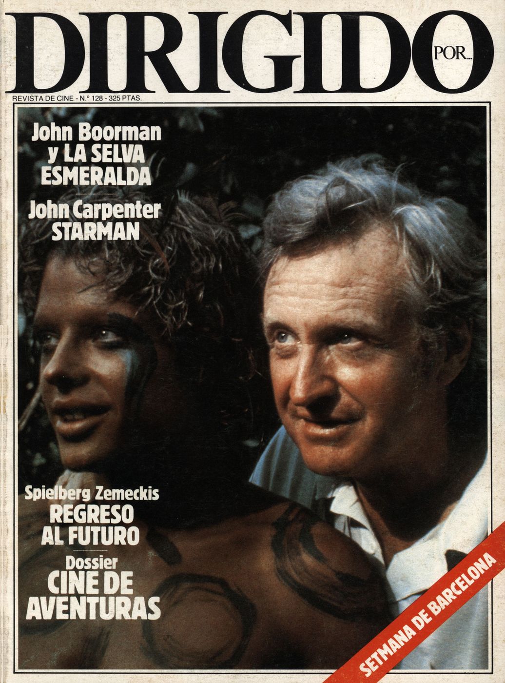 DIRIGIDO POR... magazine side cover Issue 128 September 1985