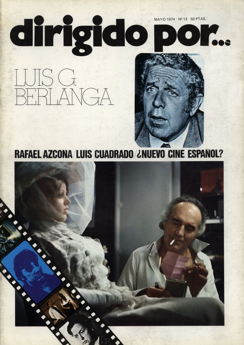 DIRIGIDO POR... magazine side cover Issue 13 May 1974