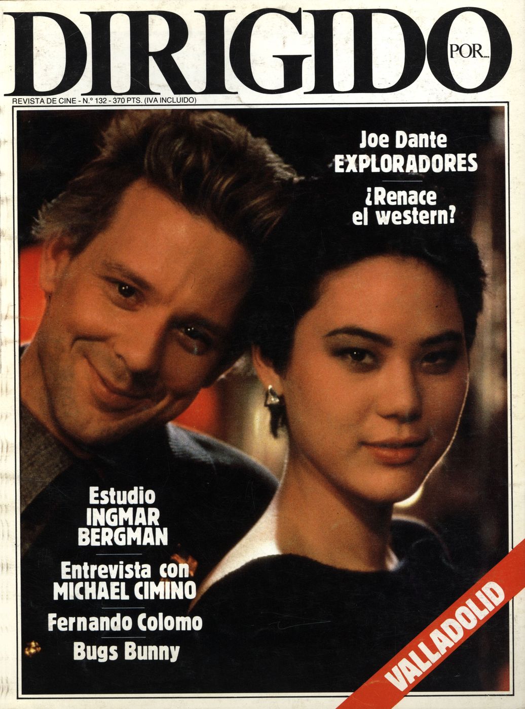 DIRIGIDO POR... magazine side cover Issue 132 January 1986