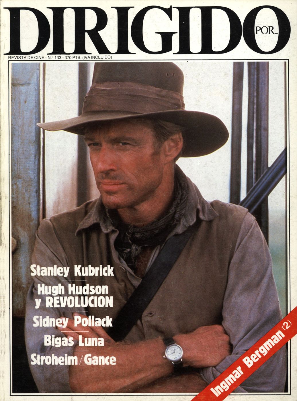 DIRIGIDO POR... magazine side cover Issue 133 February 1986