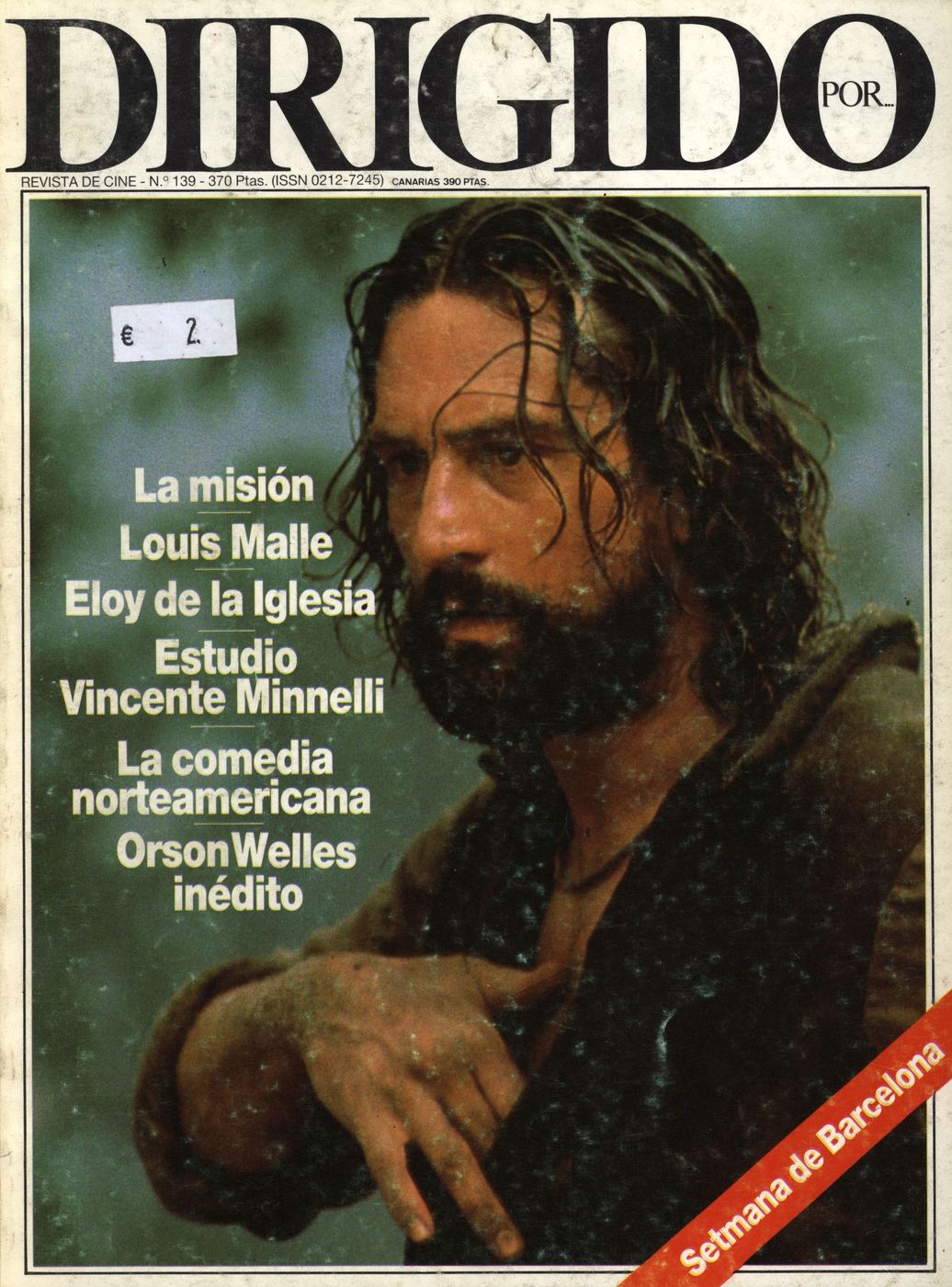 DIRIGIDO POR... magazine side cover Issue 139 September 1986